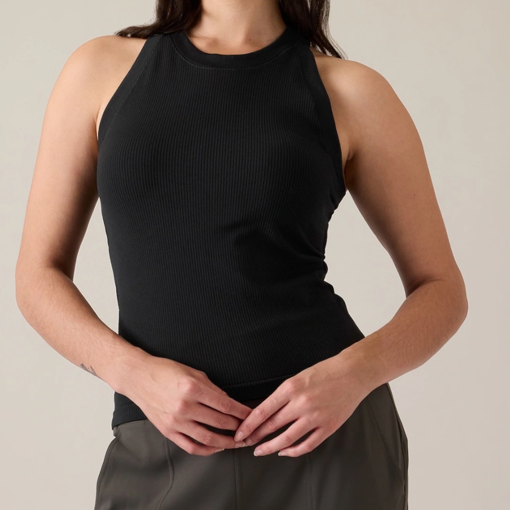 Athleta Renew Seamless Racerback Tank Black M